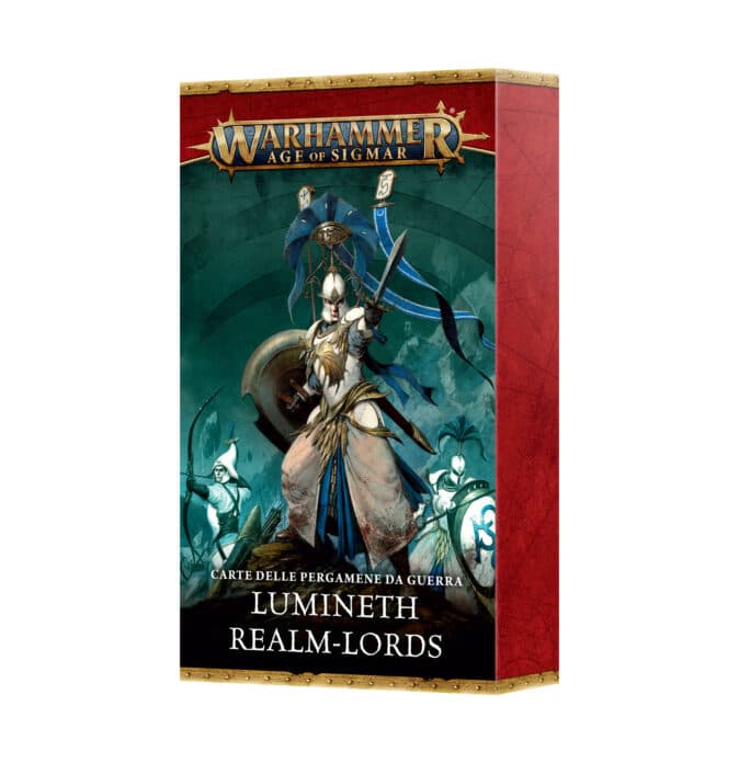 Lumineth Realm lords Warscroll Cards ITA