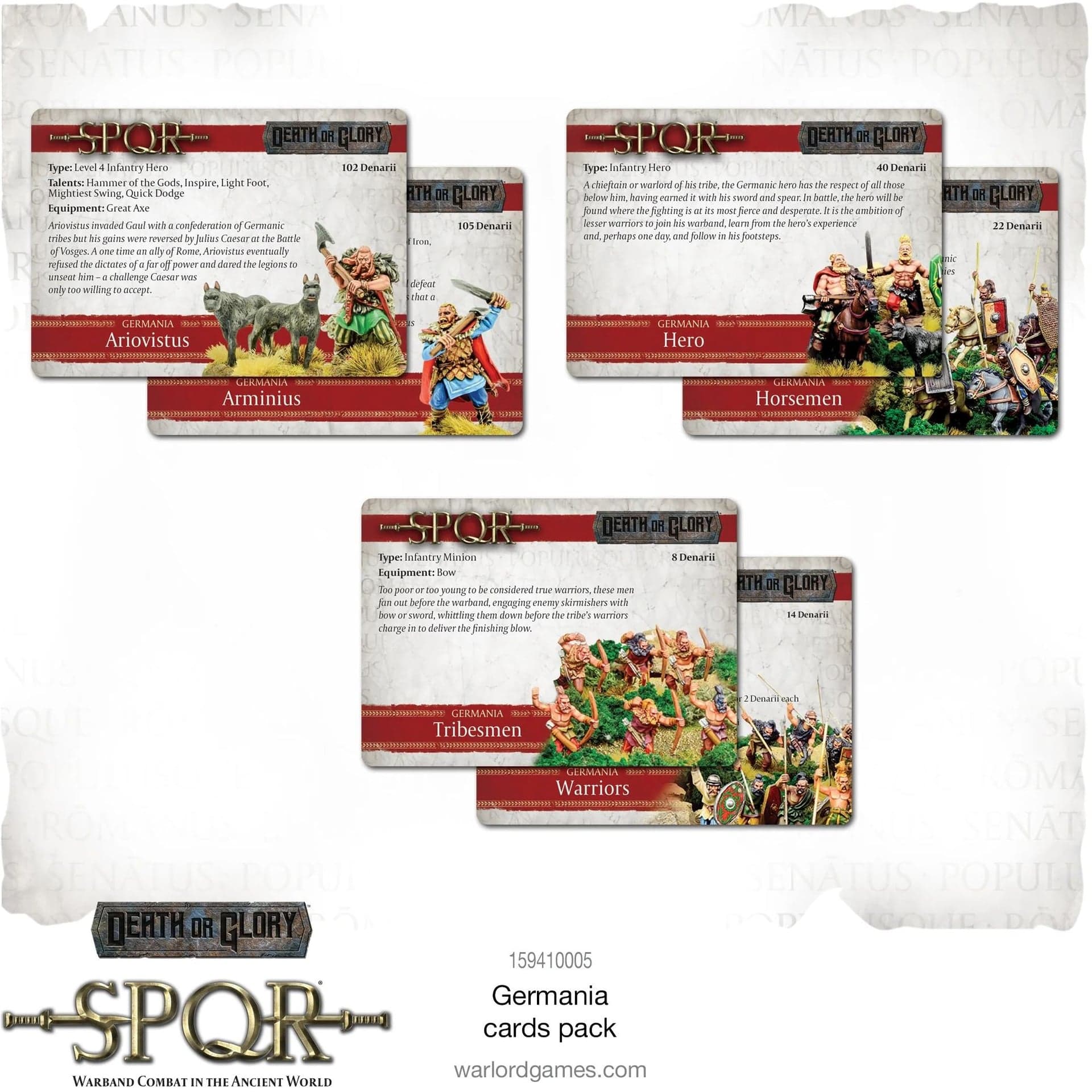 Death or Glory: SPQR Germania cards pack - Image 1