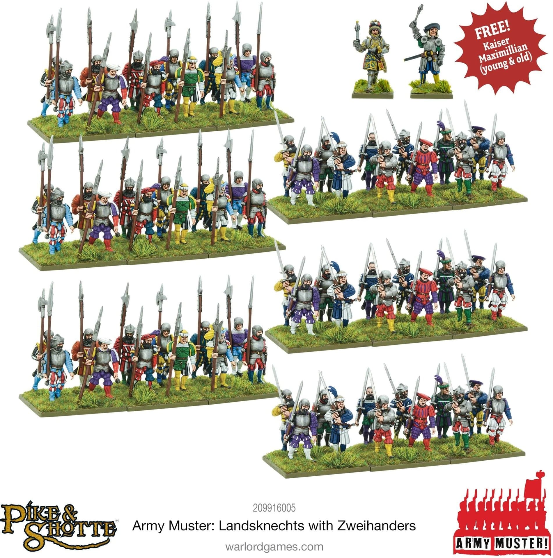 Army Muster - Landsknechts with Zweihanders