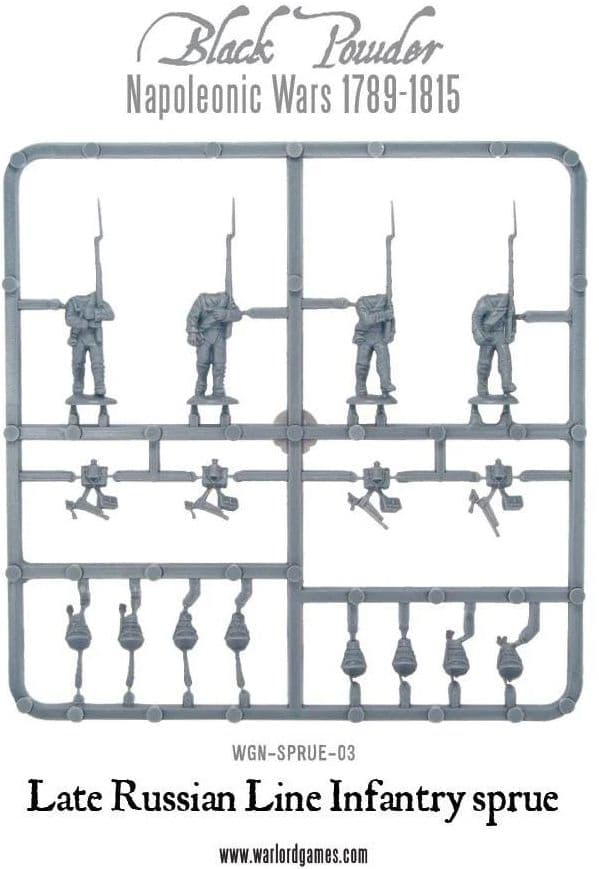Late 1812 Russian Line Infantry Sprue - Image 1