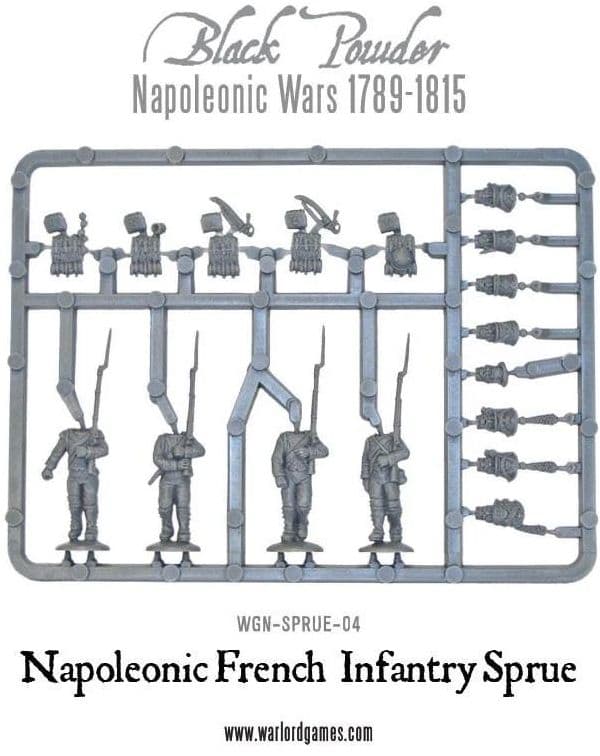 Napoleonic War French Line Infantry sprue - Image 1