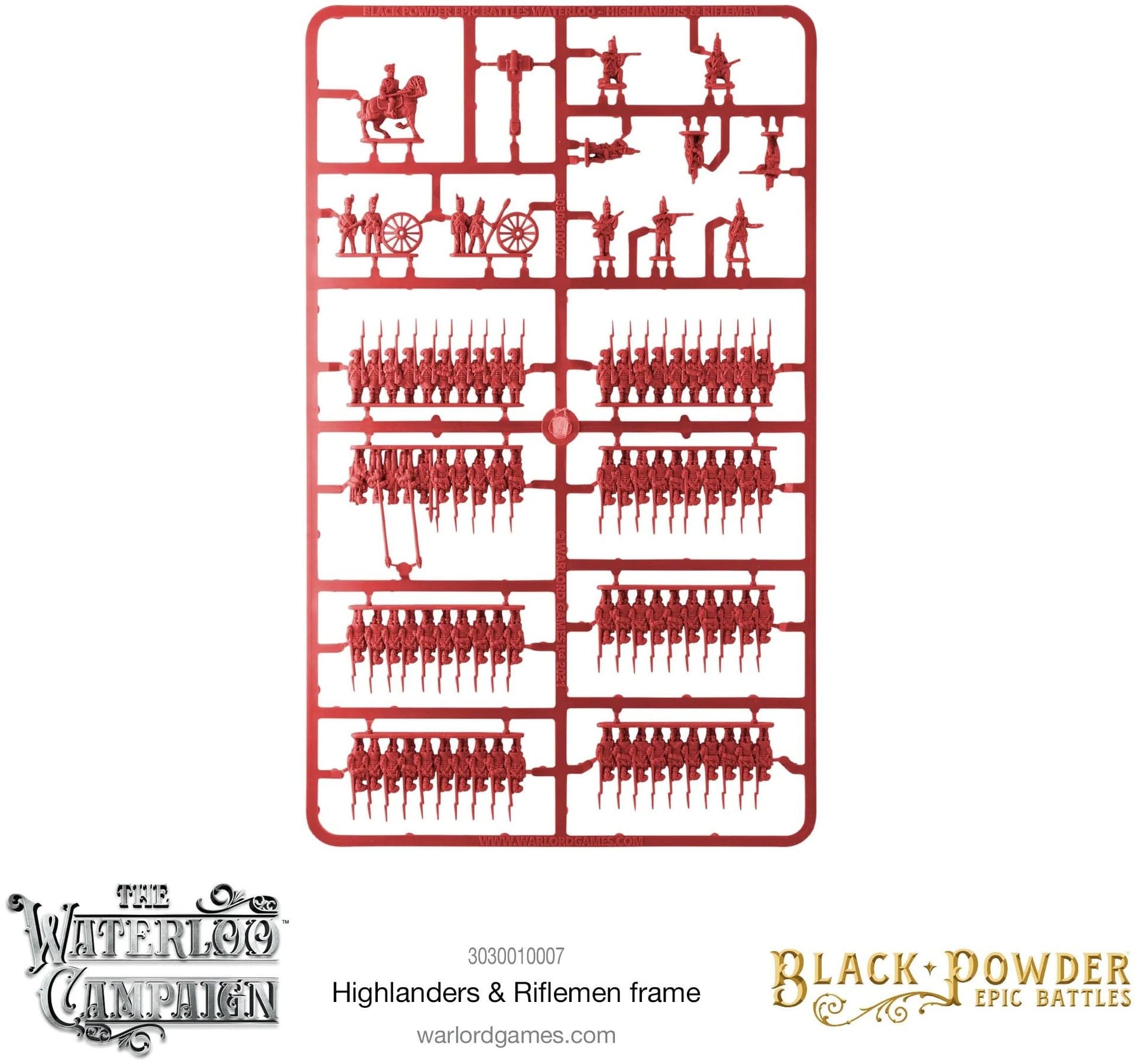 Epic Battles Waterloo -  Highlanders & Riflemen Sprue - Image 1