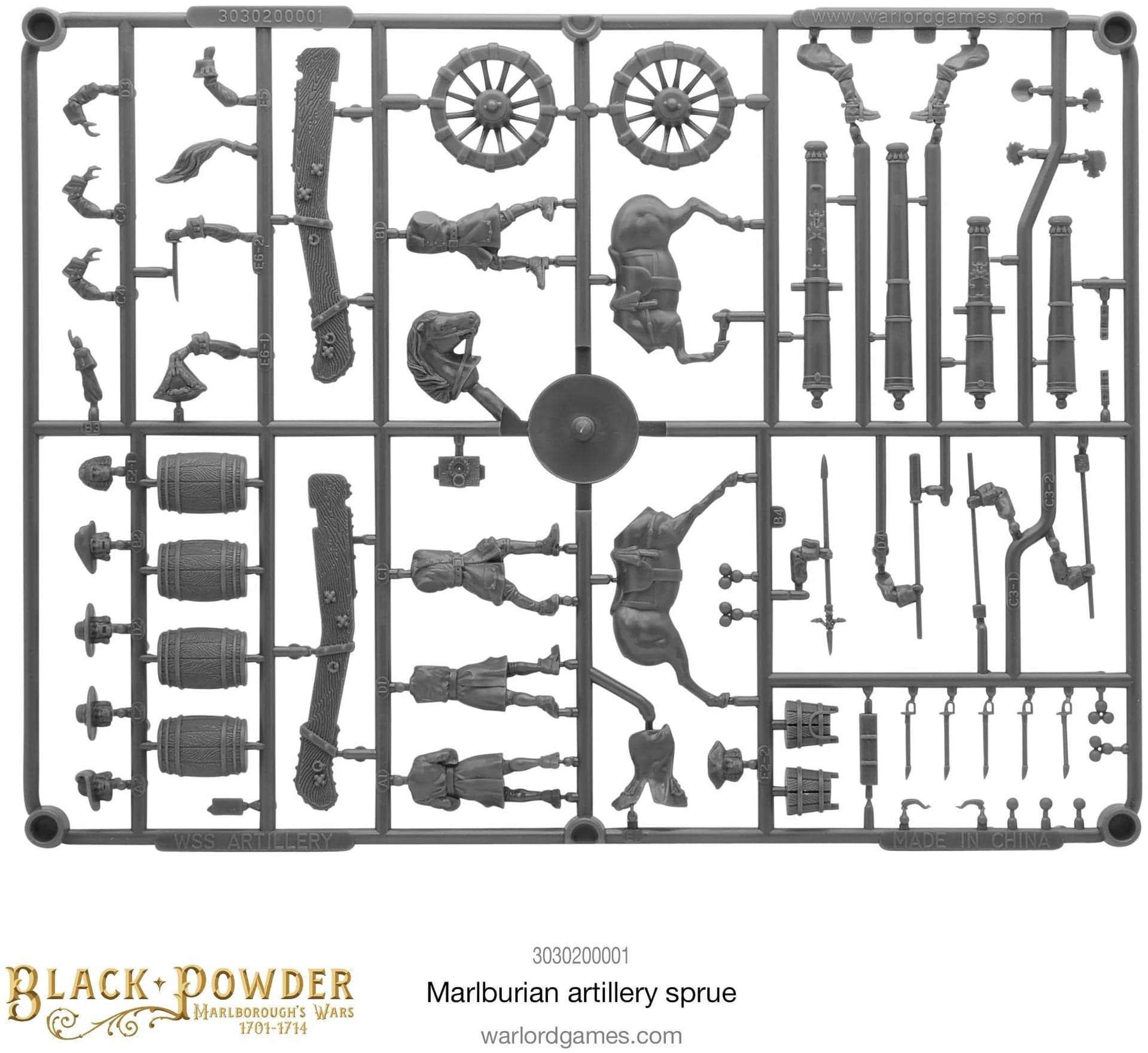 Marlburian Artillery sprue - Image 1