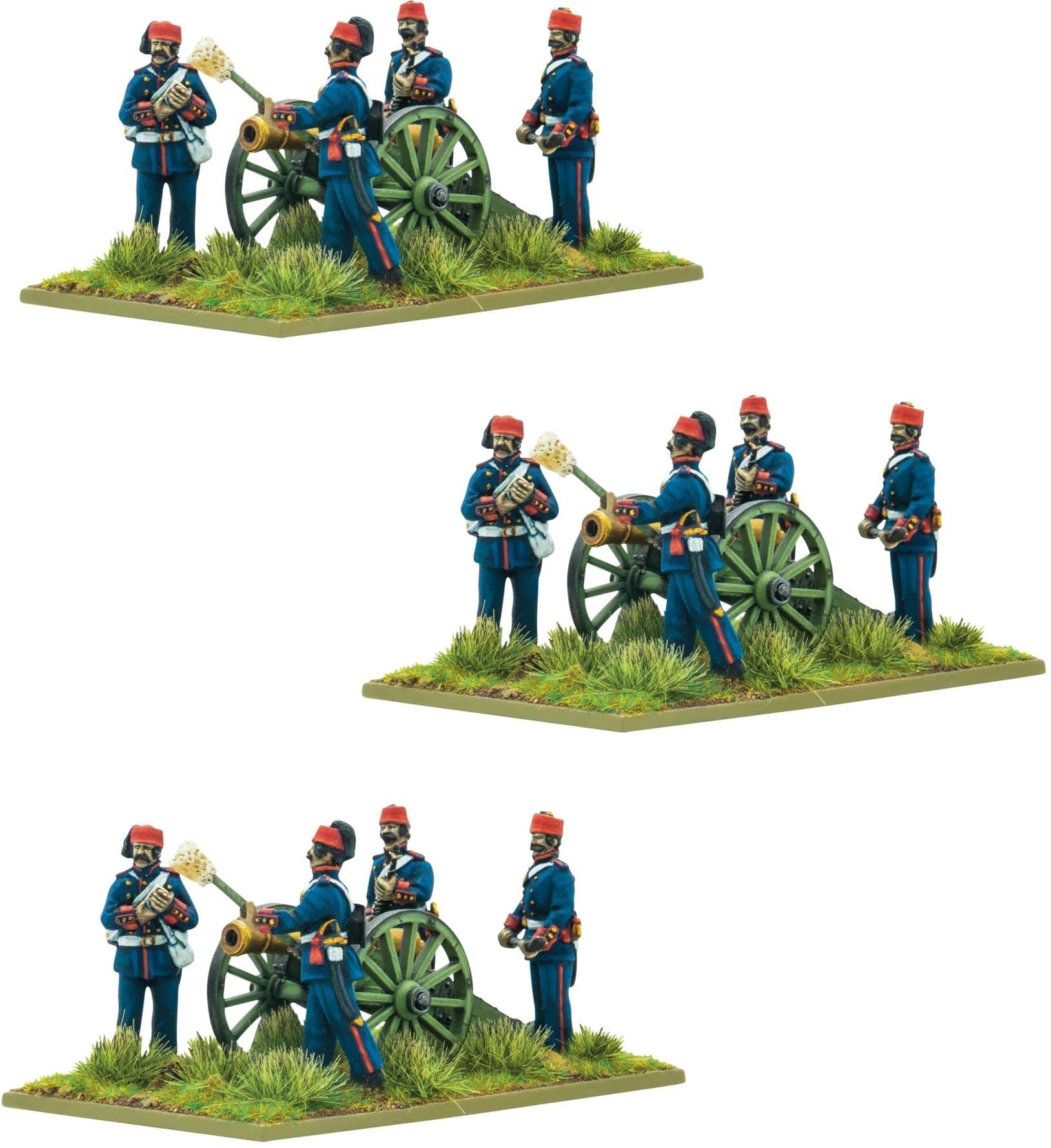 Crimean War Turkish artillery battery