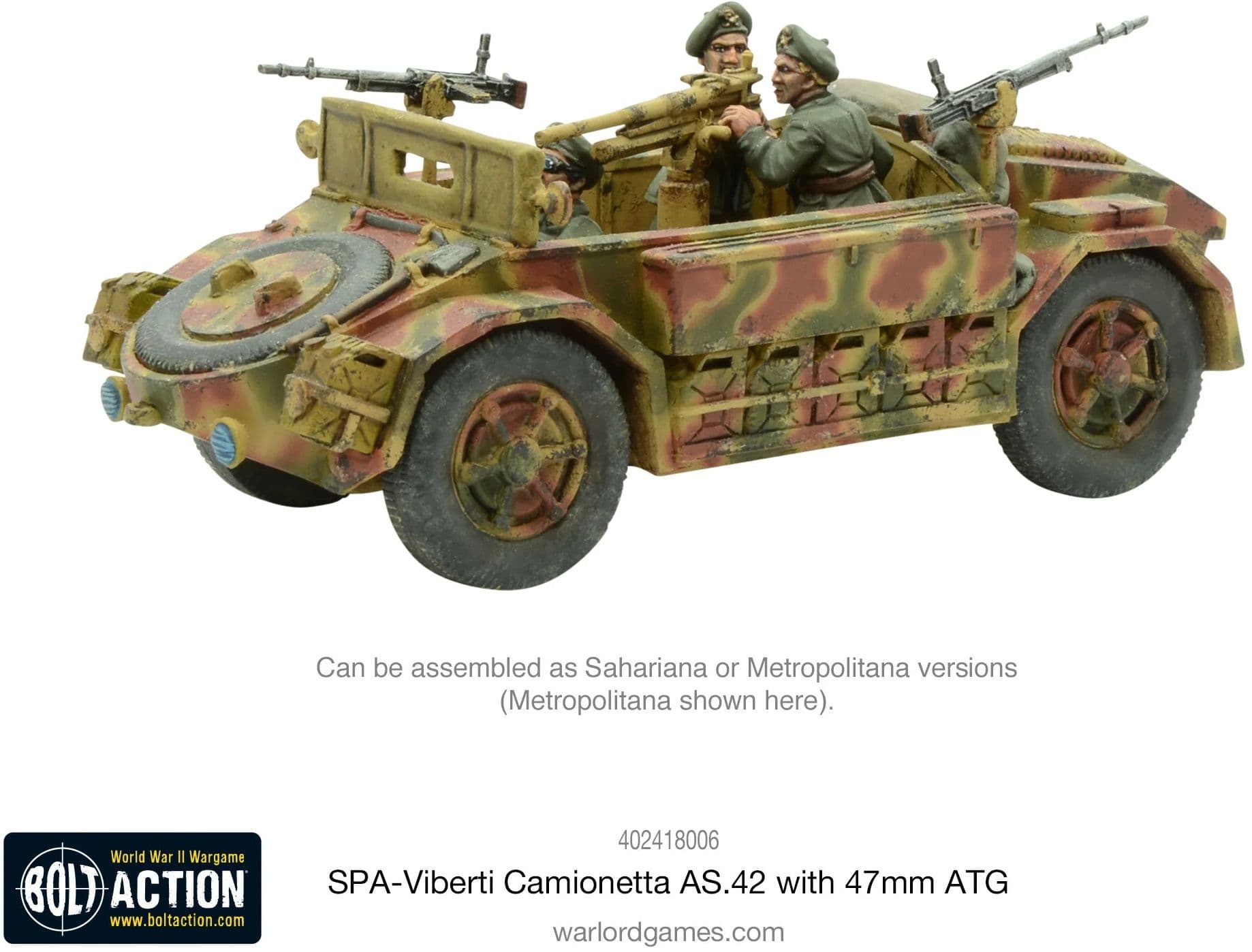 SPA-Viberti Camionetta AS. 42 with 47mm ATG - Image 1
