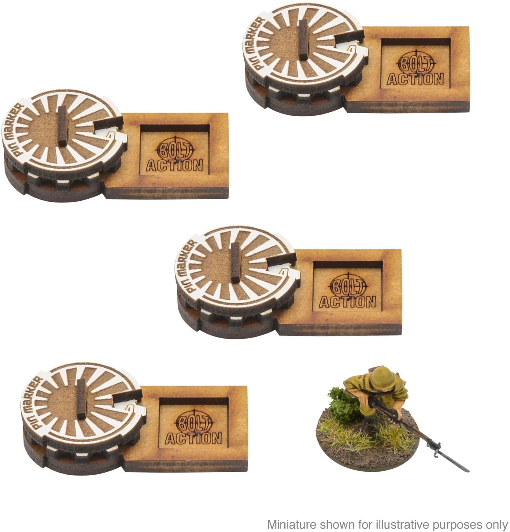 Bolt Action MDF Unit Pin Markers - Japan - Image 1