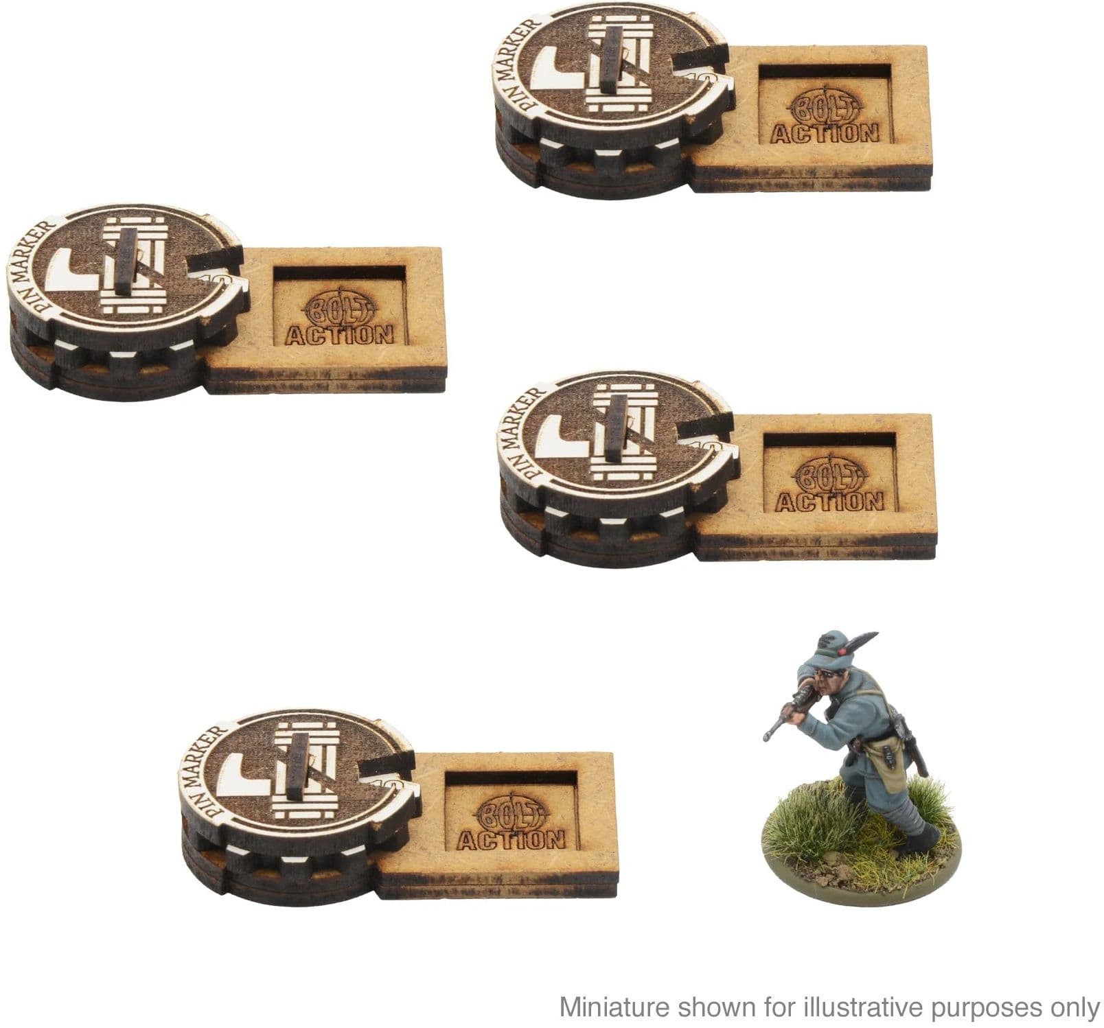 Bolt Action MDF Unit Pin Markers - Italy