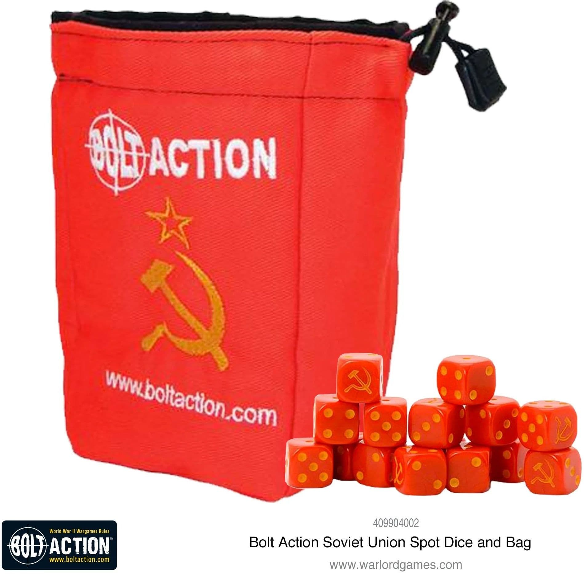 Soviet Union D6 and dice bag - Image 1