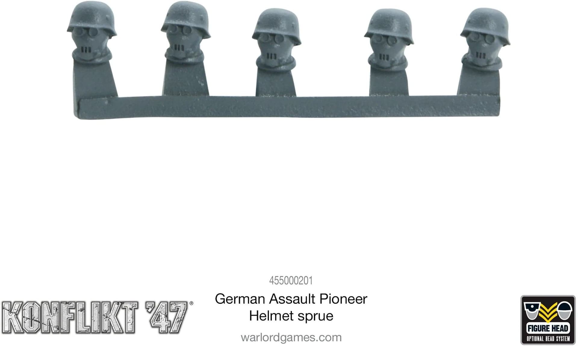 German Assault Pioneer Helmet sprue - Image 1