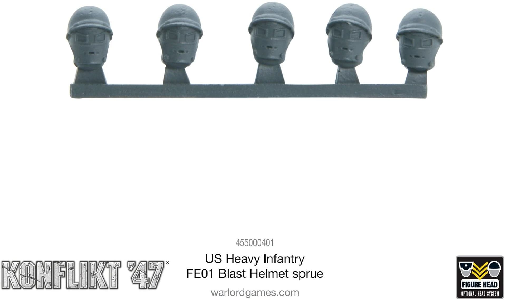 US Heavy Infantry FE01 Blast Helmet sprue - Image 1