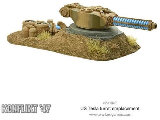 US Tesla turret emplacement