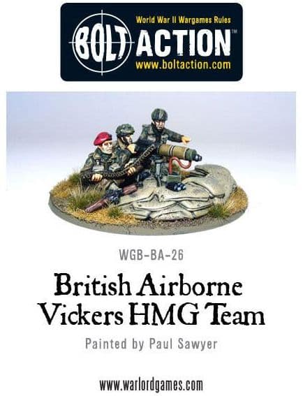 British Airborne Vickers MMG Team