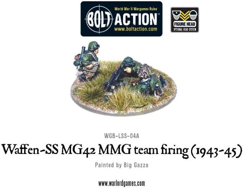 Waffen-SS MG42 MMG team firing (1943-45) - Image 1