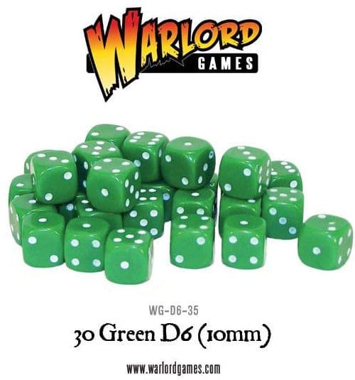 30 Green D6 (10mm) - Image 1