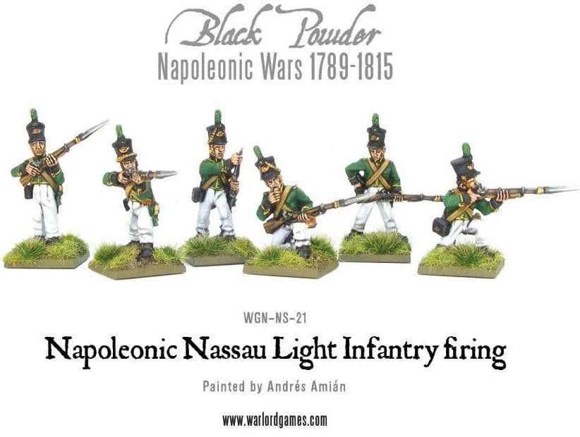 Napoleonic Nassau Light Infantry firing - Image 1