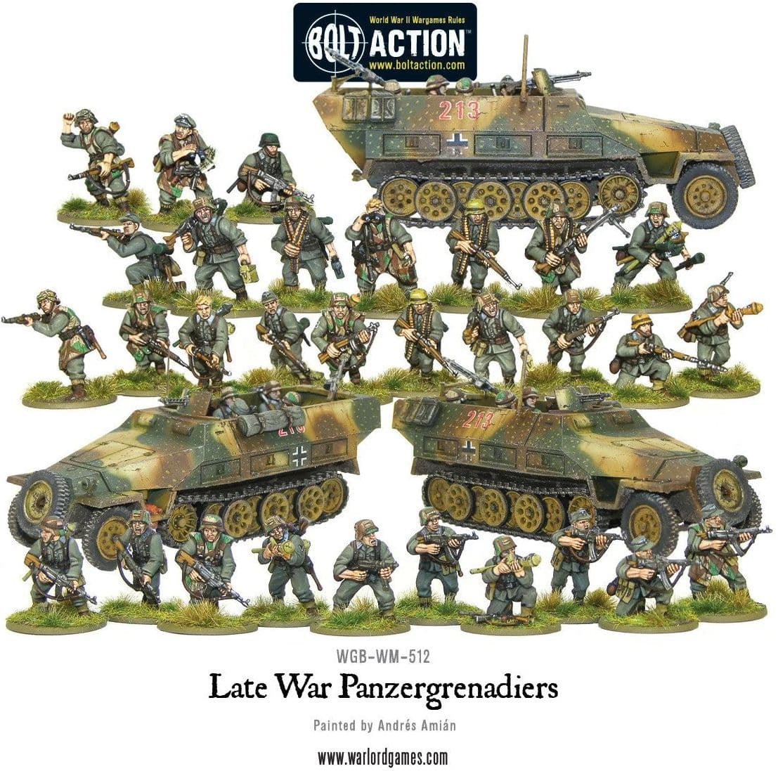 Late War Panzergrenadiers (30 plus 3 hanomags) - Image 1