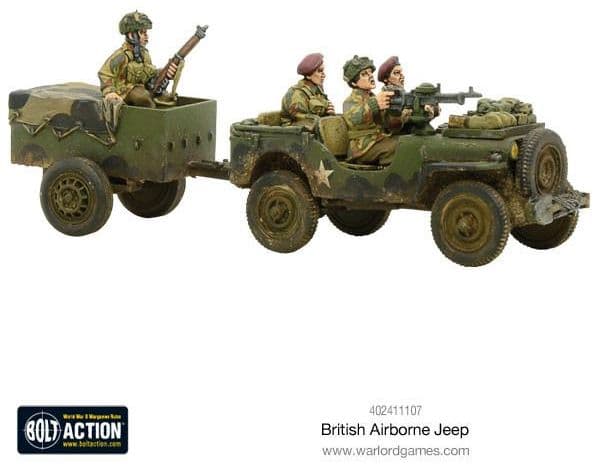 British Airborne Jeep & Trailer