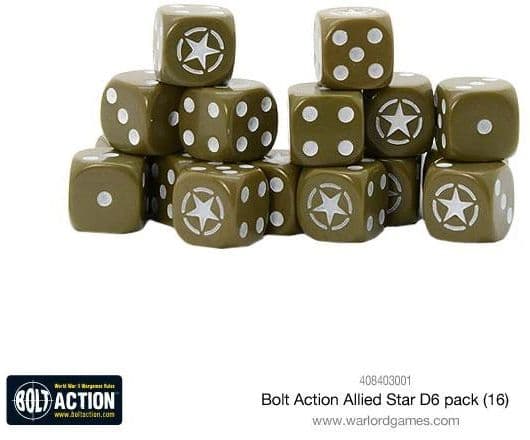 Bolt Action Allied Star D6 pack - Image 1