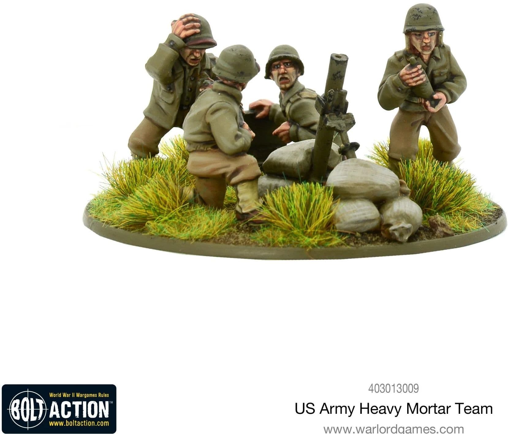 US Army heavy mortar team