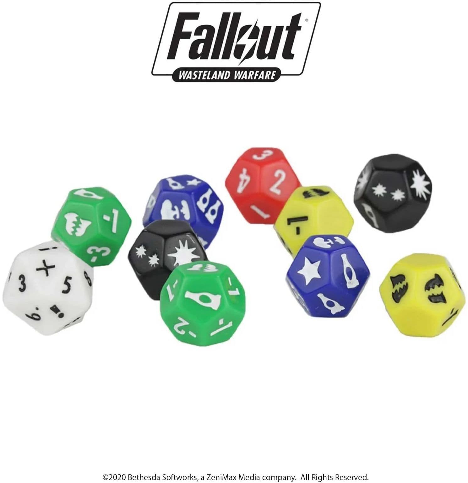 Fallout: Wasteland Warfare - Extra Tabletop Dice Set