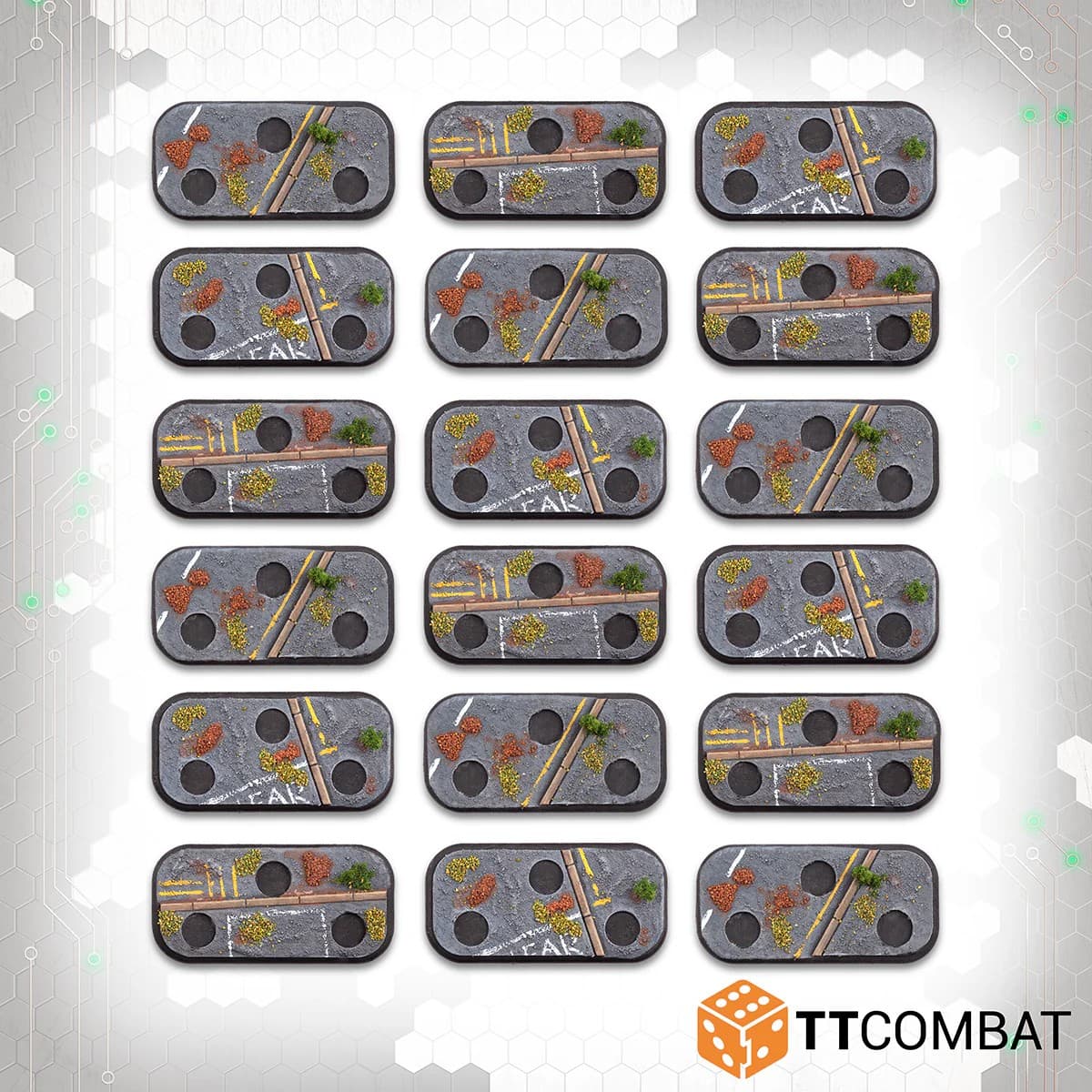 3-hole Urban Infantry Bases - Image 1