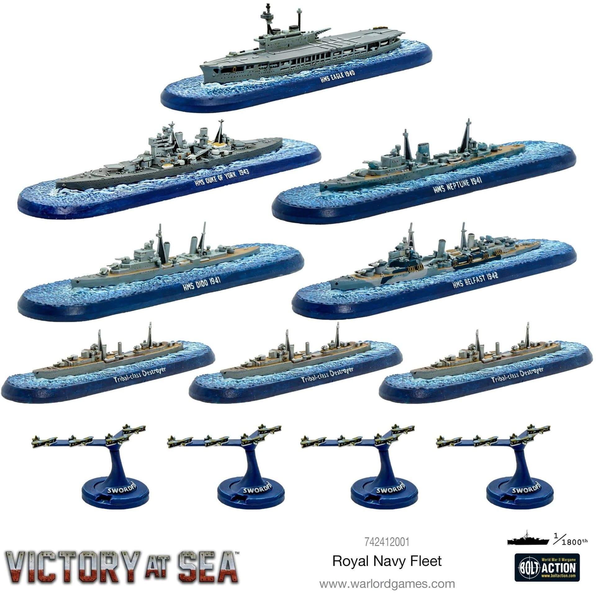 Victory at Sea Royal Navy fleet