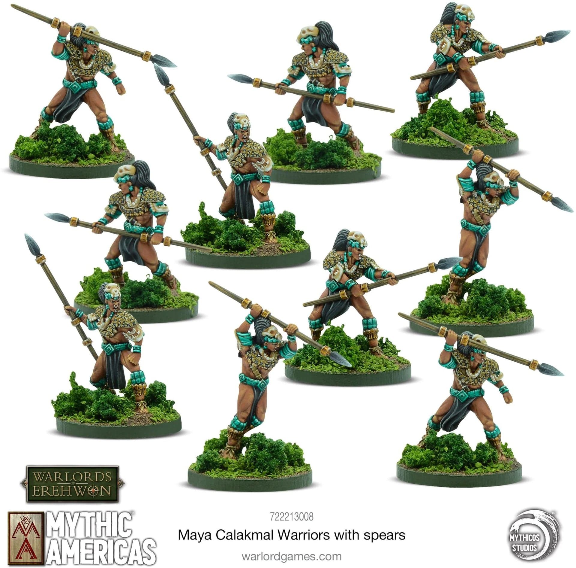 Maya: Calakmal Warriors With Spears