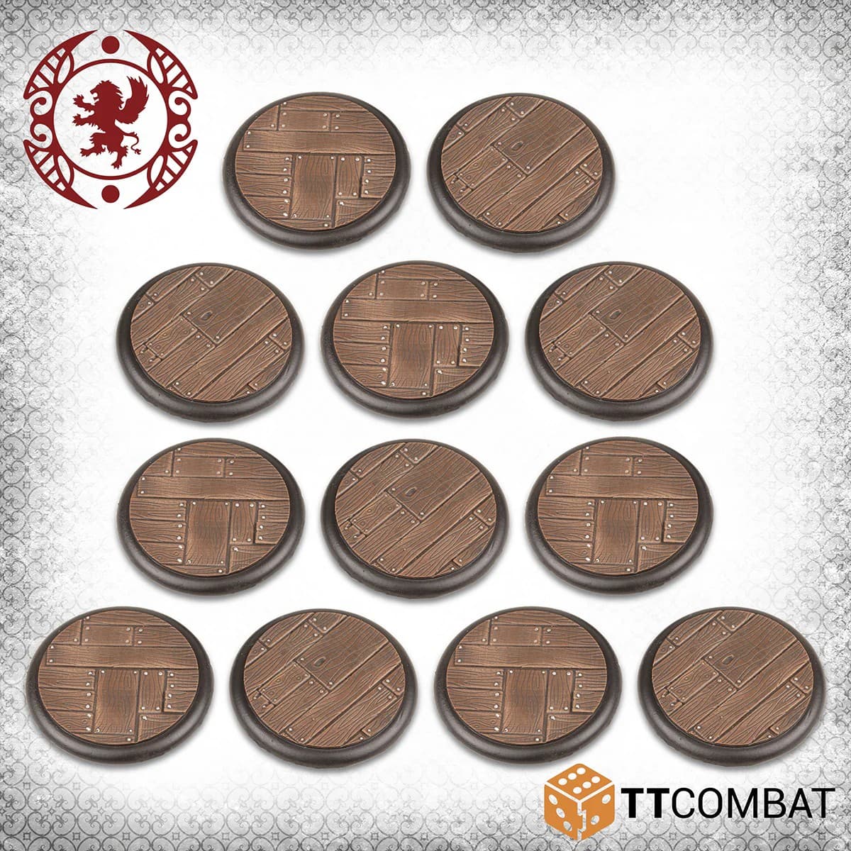 40mm Wooden Plank Bases - Image 1