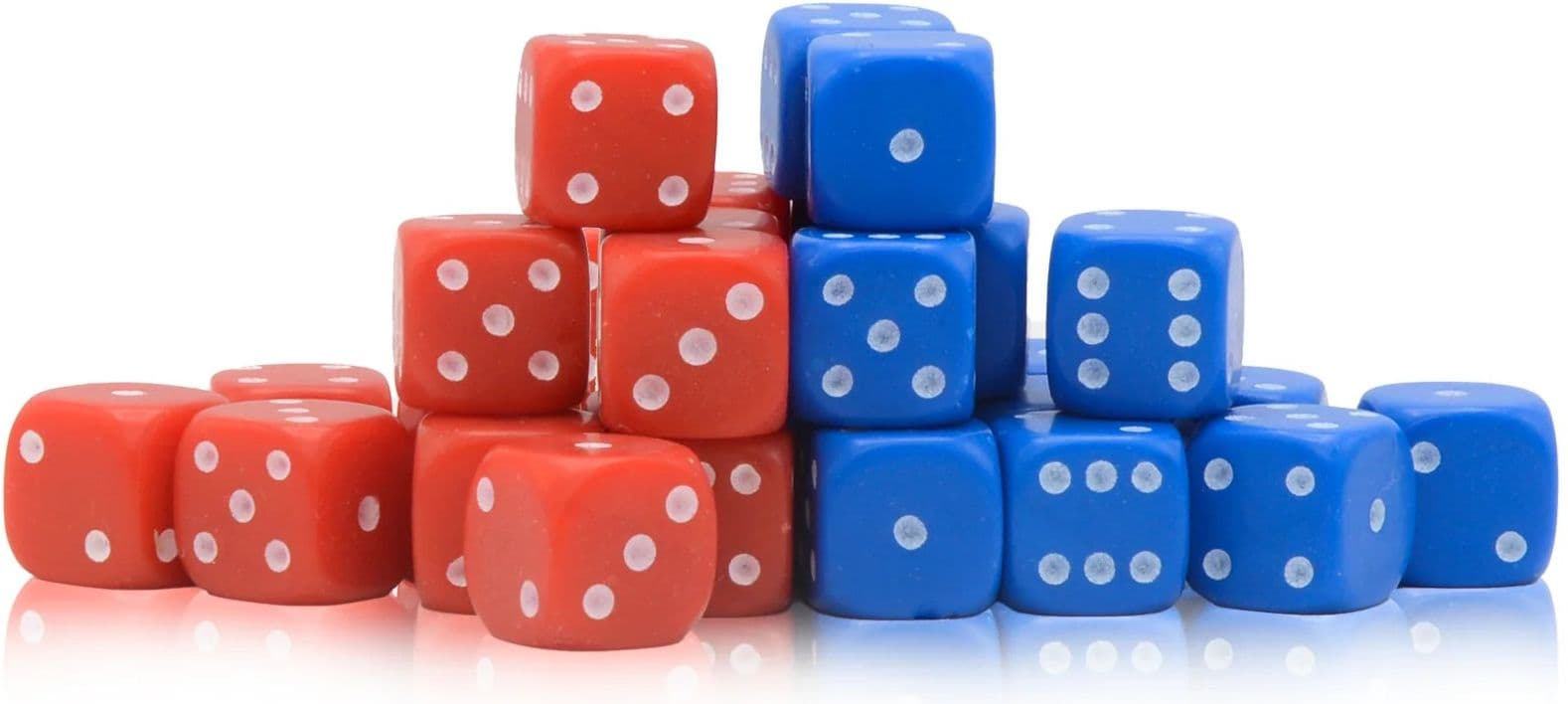 D6 Dice Pack | 10mm Red & Blue Pack - Image 1