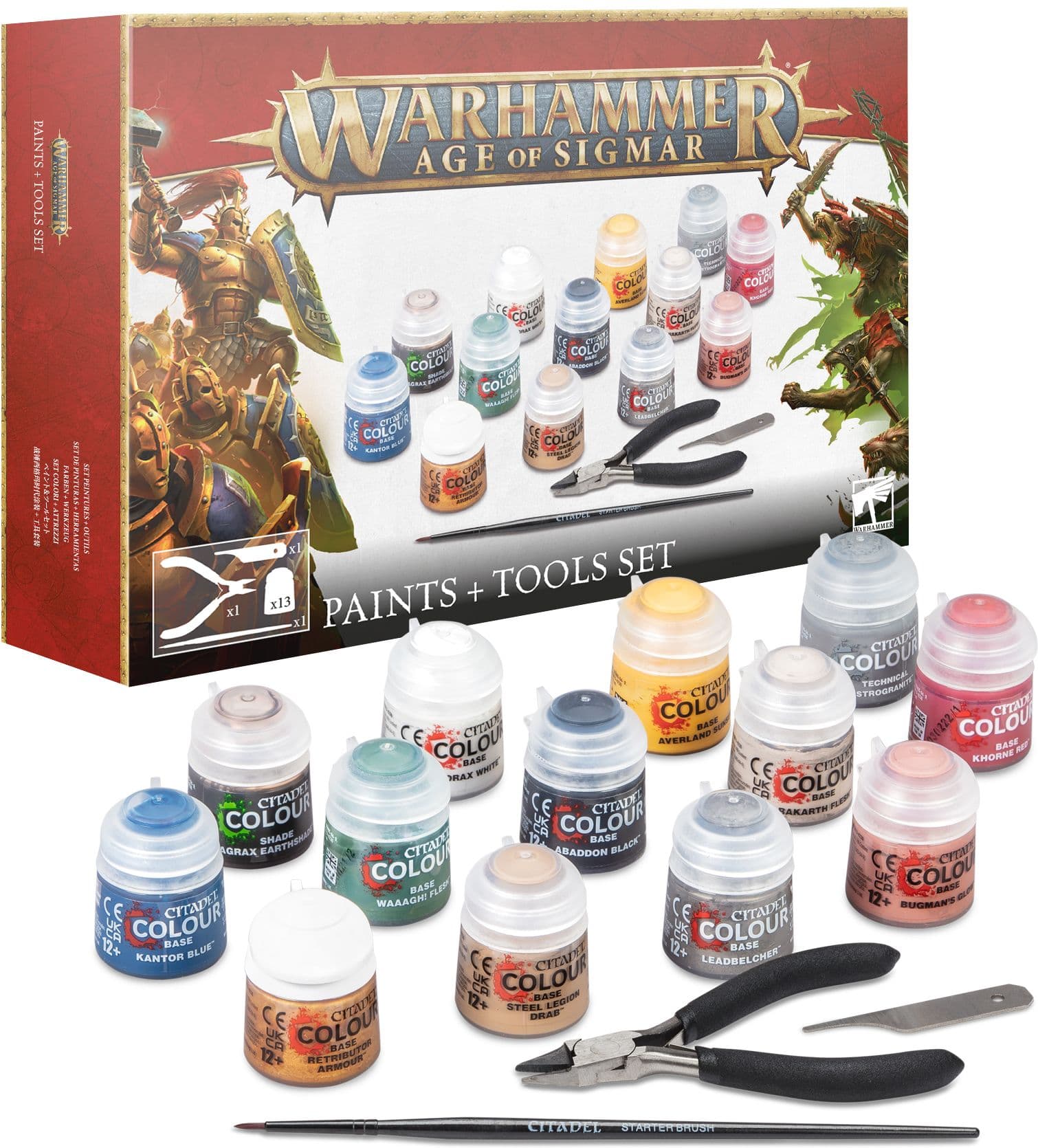 Warhammer Age of Sigmar: Paints + Tools Set
