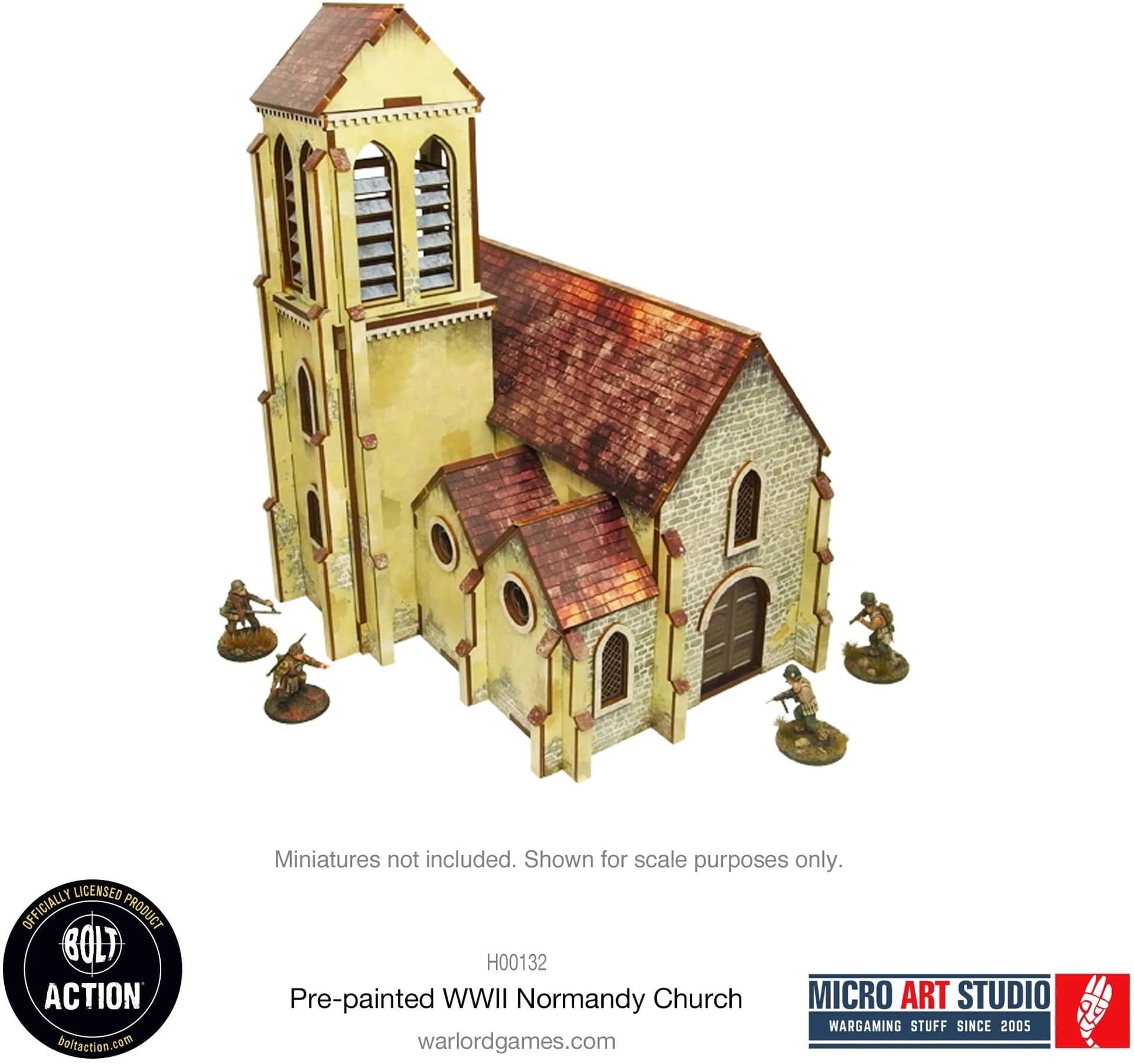 Pre-painted WW2 Normandy Church - Image 1