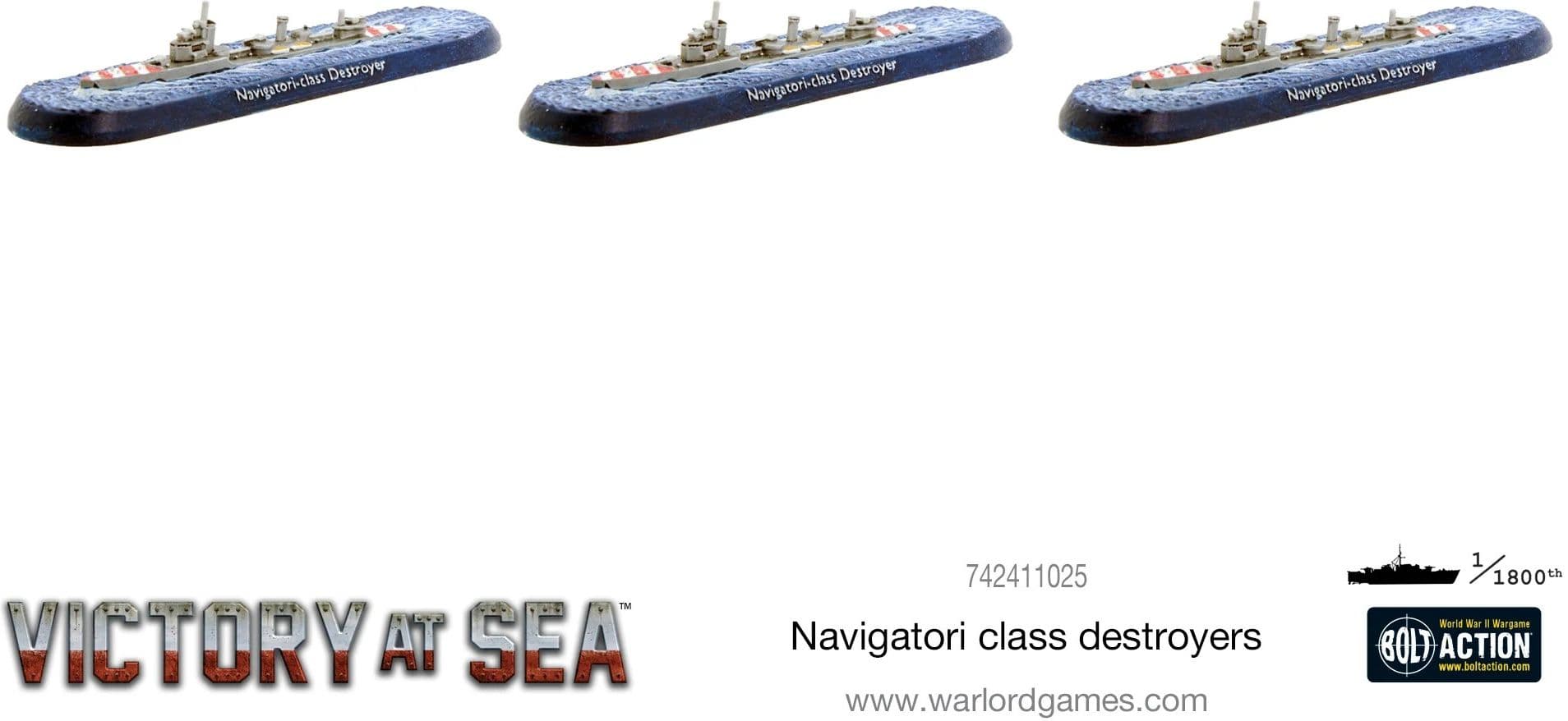 Victory at Sea - Navigatori-class destroyers