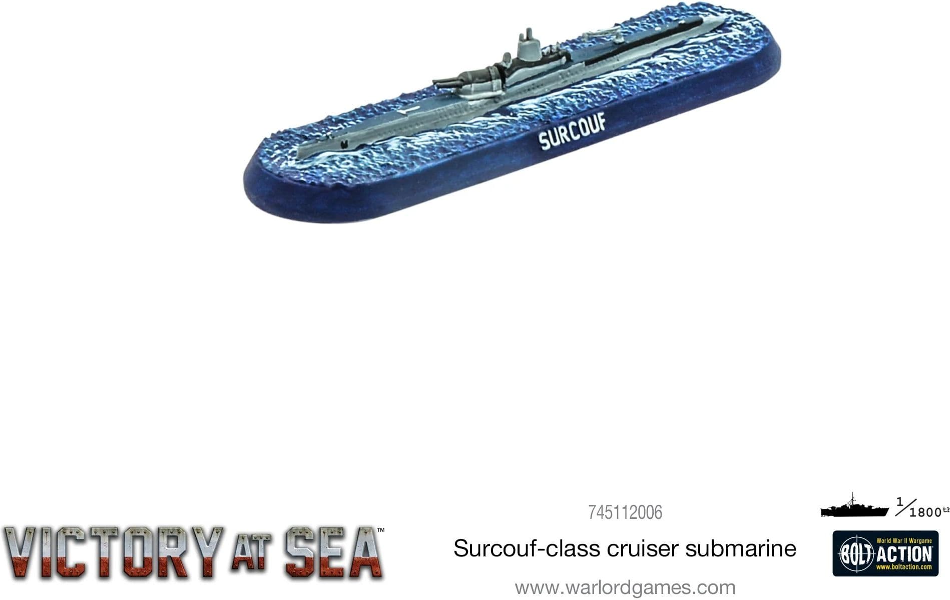 Victory at Sea - Surcouf cruiser submarine - Image 1