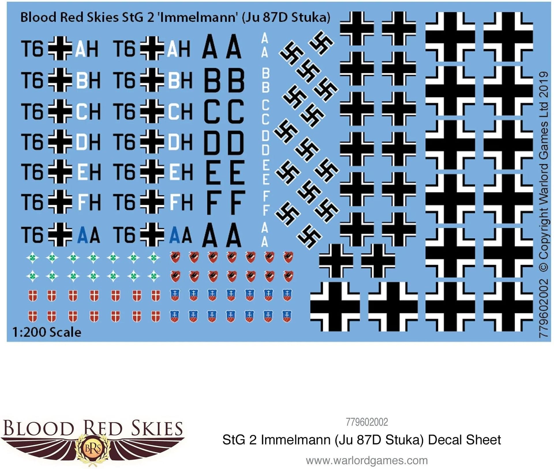 StG 2 Immelmann (Ju 87D Stuka) decal sheet
