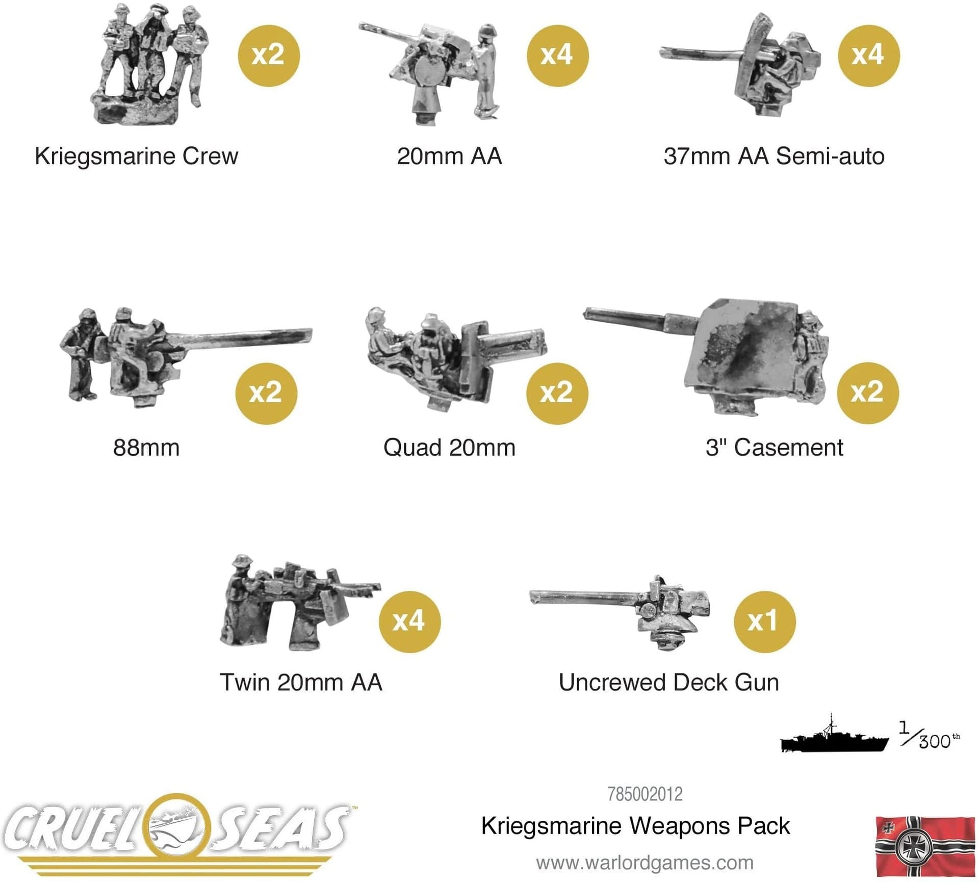 Cruel Seas Kriegsmarine weapons pack