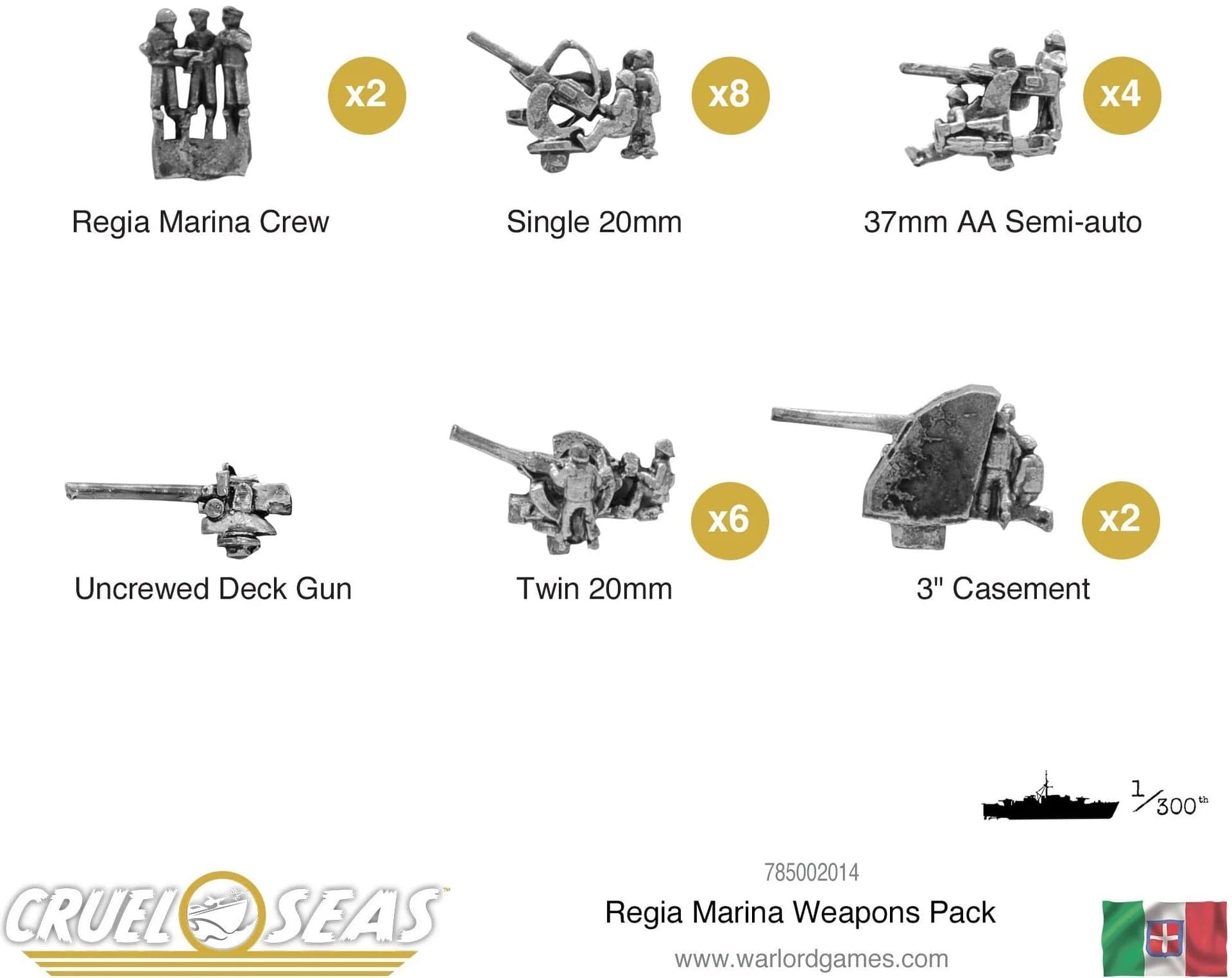 Cruel Seas Regia Marina weapons pack - Image 1