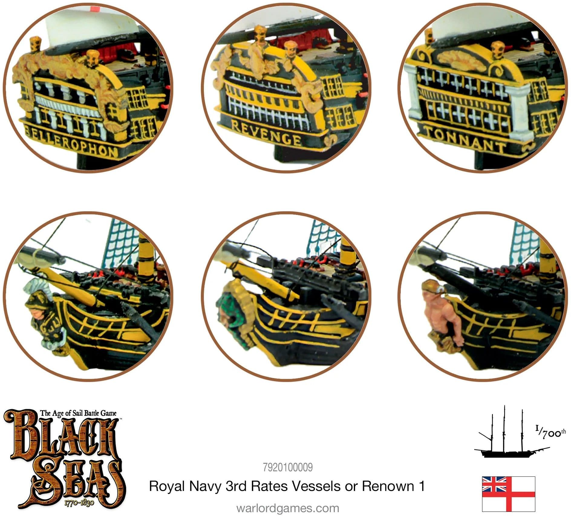 Royal Navy 3rd Rates Named ships Pack 1