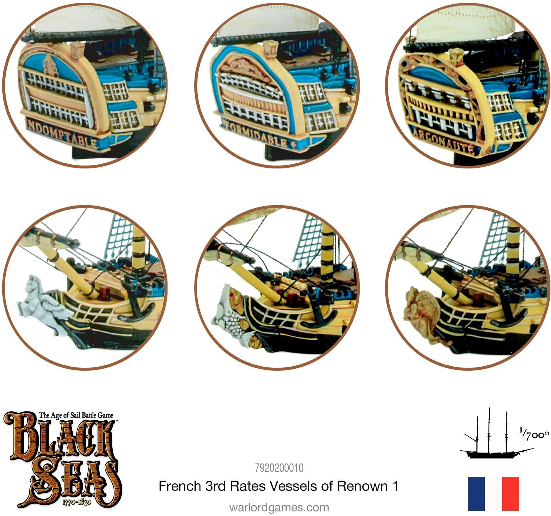 French 3rd Rates Named ships Pack 1 - Image 1