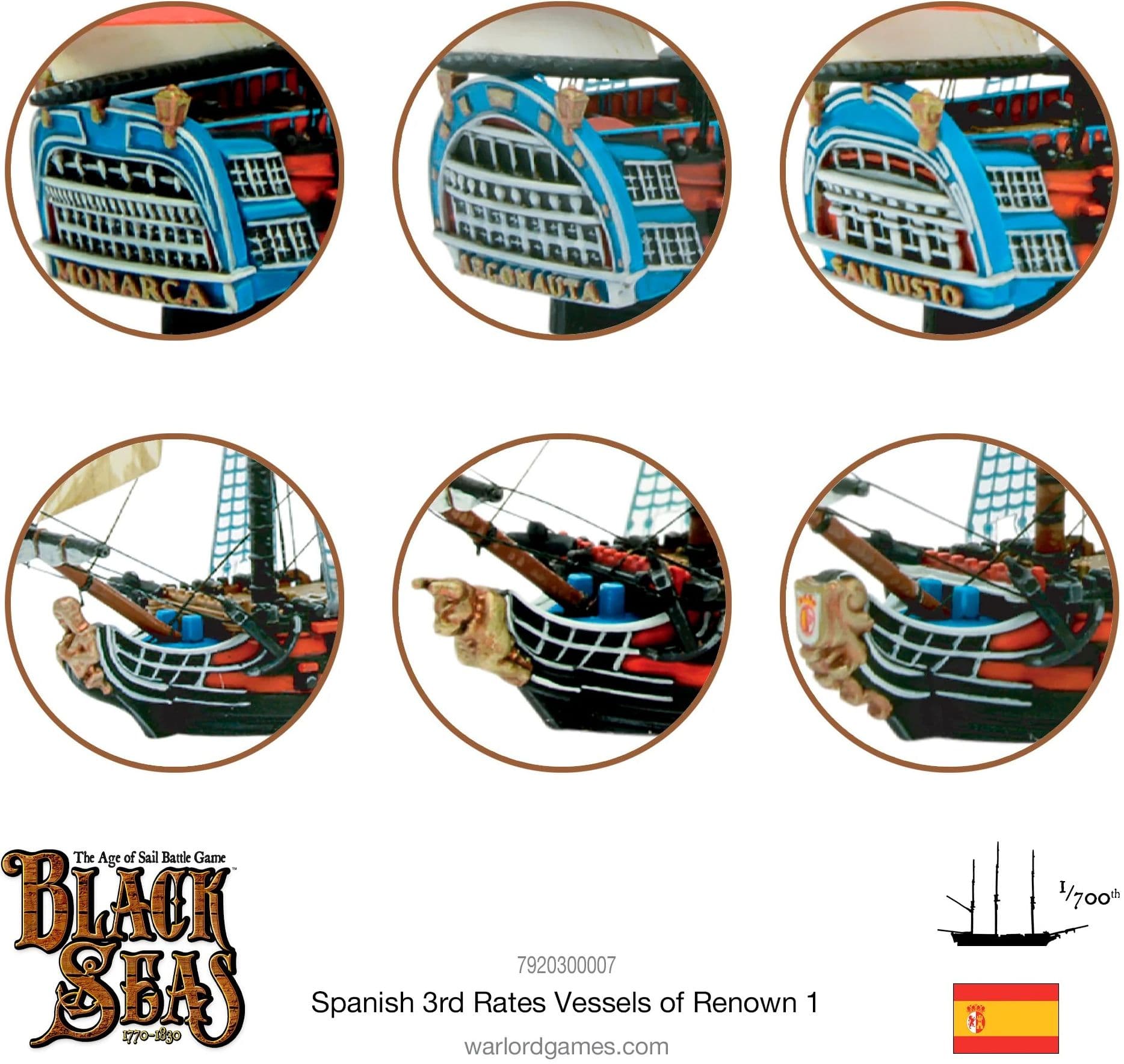 Spanish 3rd Rates Named ships Pack 1 - Image 1