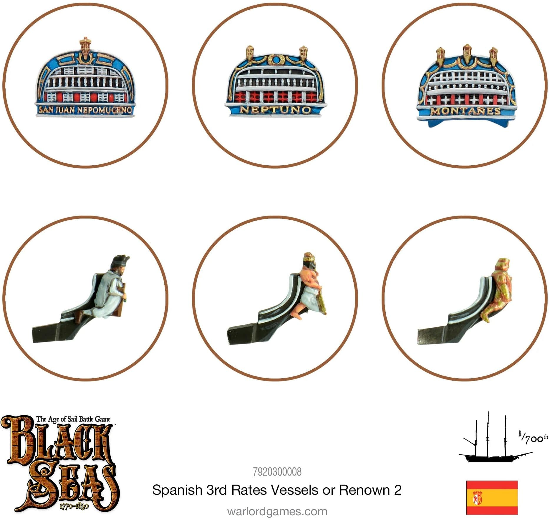 Spanish 3rd Rates Named ships Pack 2 - Image 1