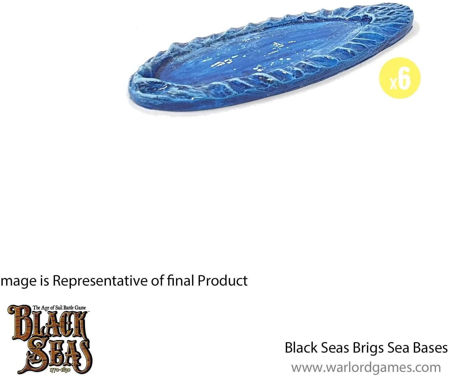 Black Seas Brigs sea bases x6 - Image 1