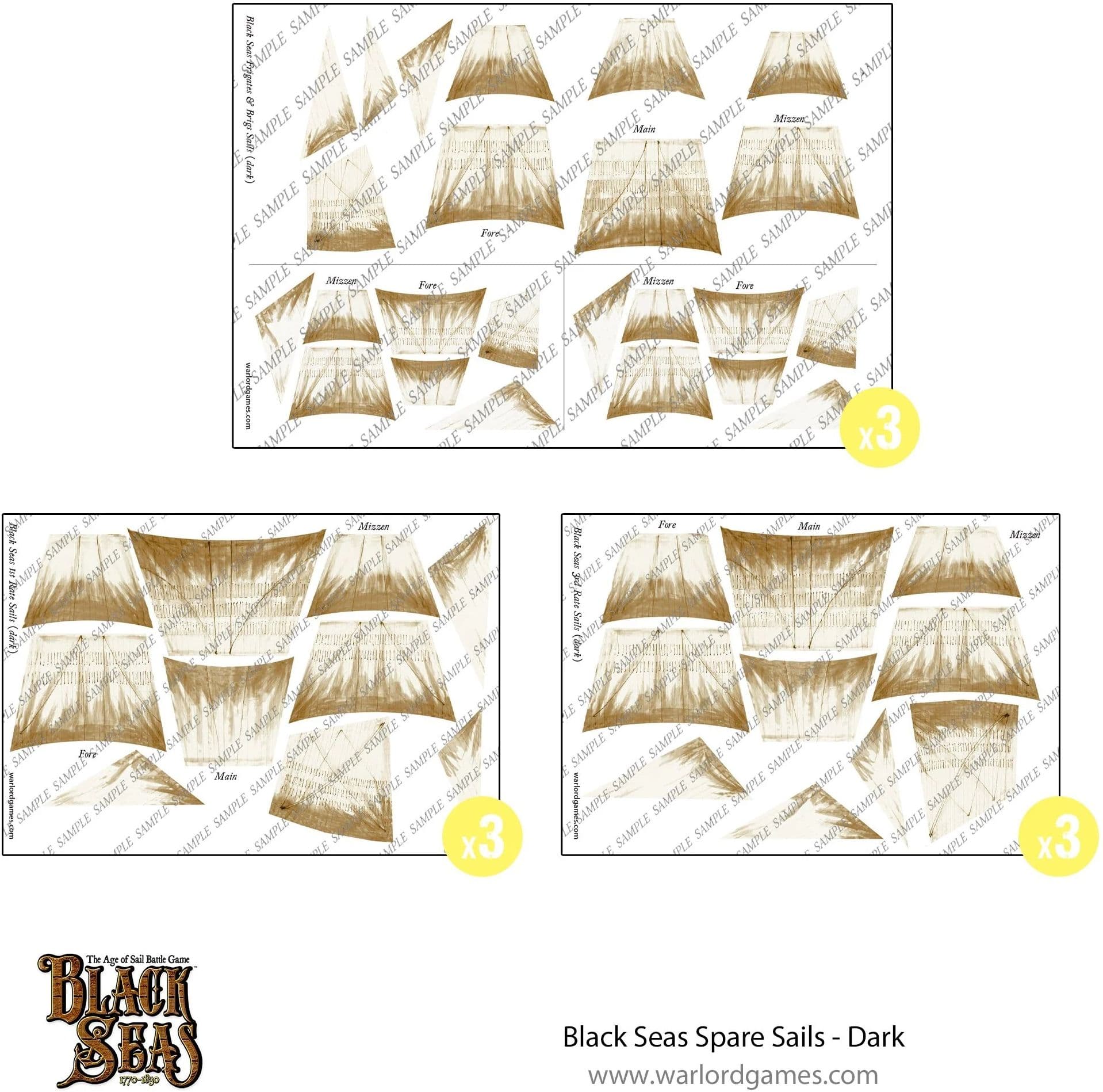 Black Seas Spare sails - dark - Image 1