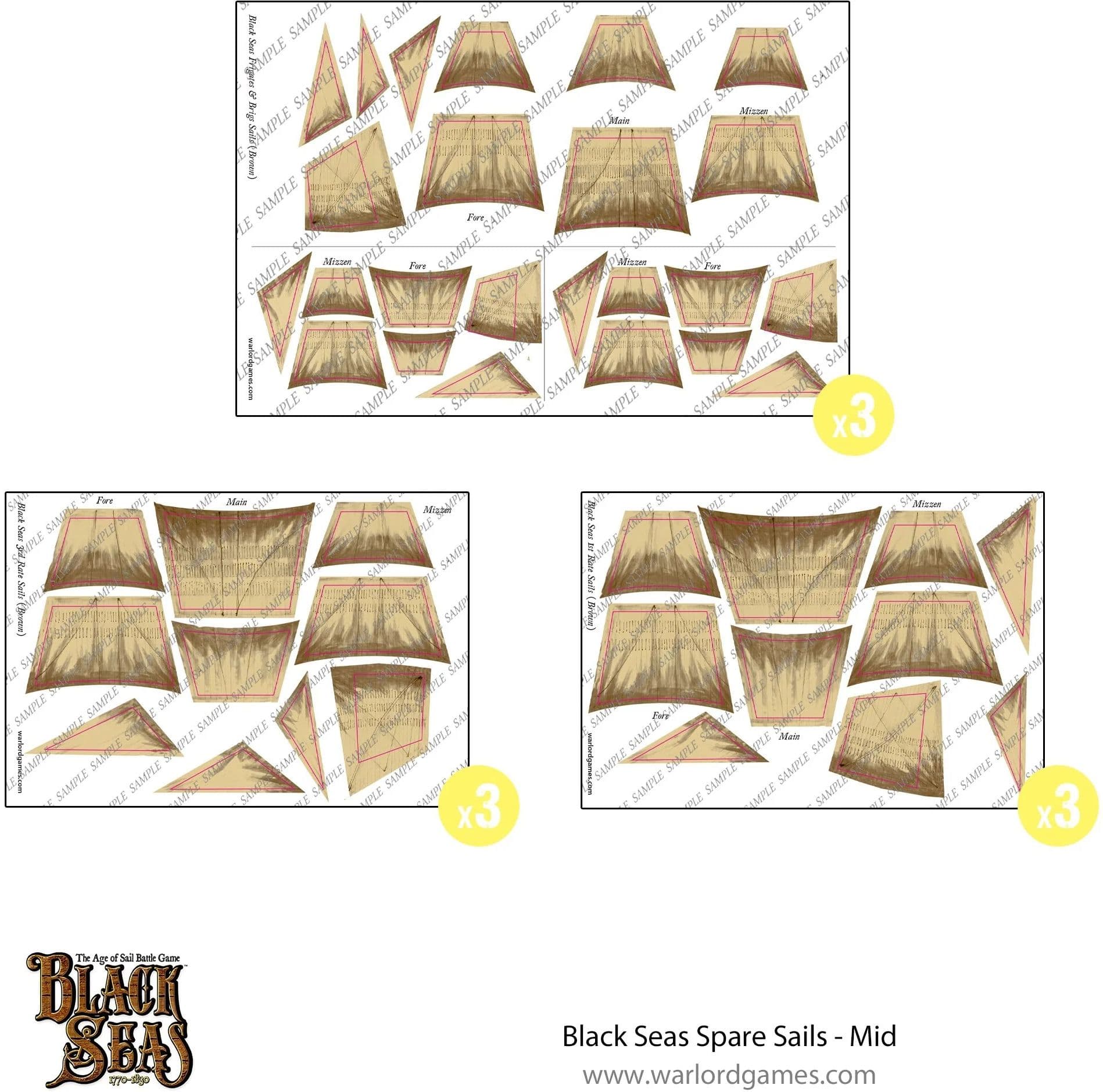Black Seas Spare sails - mid - Image 1