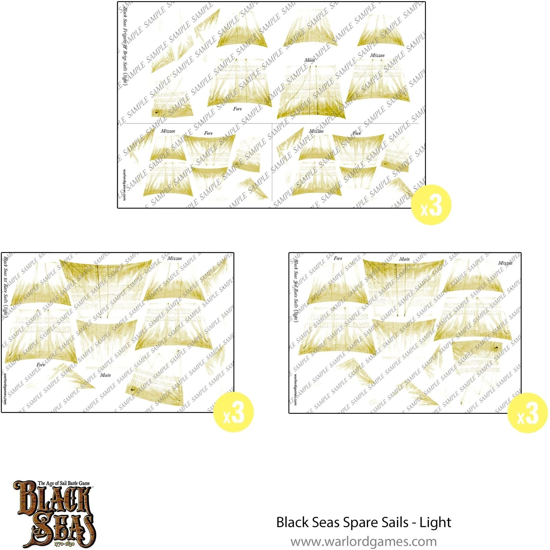 Black Seas Spare sails - light - Image 1