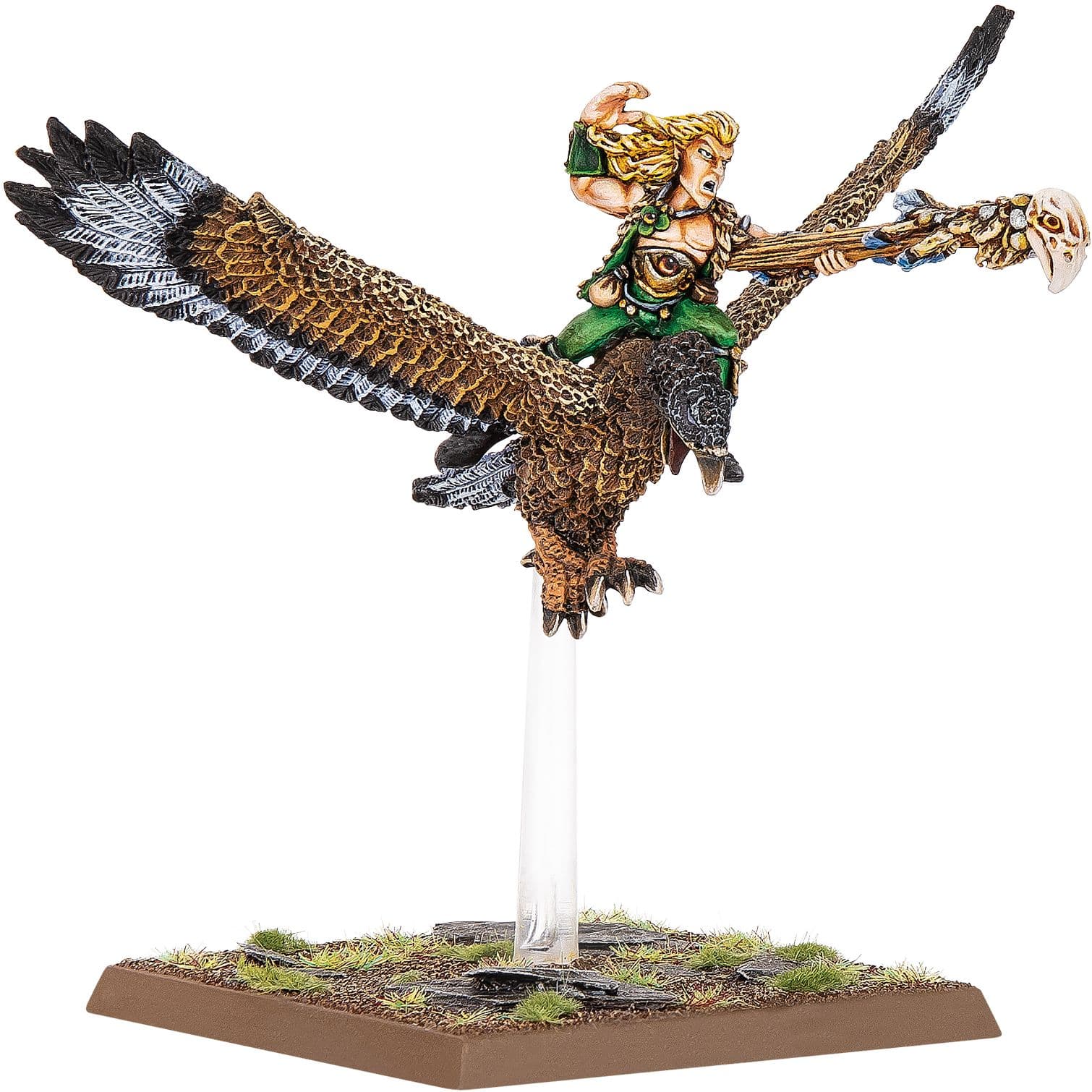 Wood Elf Mage on Warhawk - Image 1