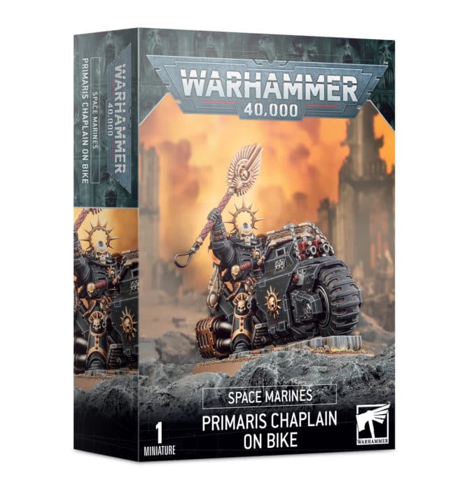 Space Marines: Primaris Chaplain on bike - Image 1