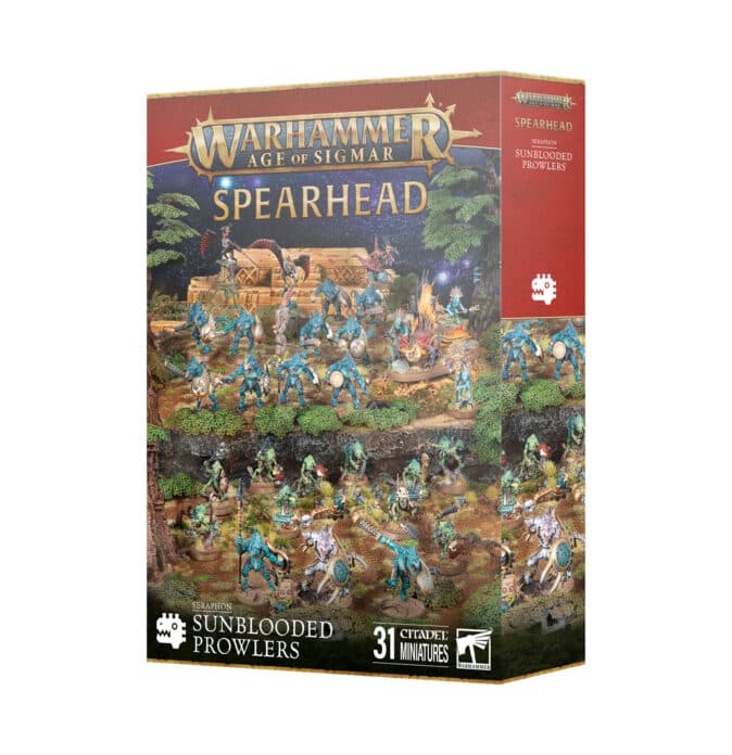 AoS Spearhead: Seraphon   Sunblooded Prowlers