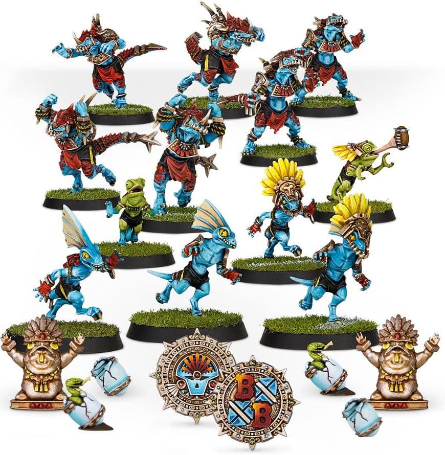 Lizardmen Blood Bowl Team - Gwaka'moli Crater Gators - Image 1
