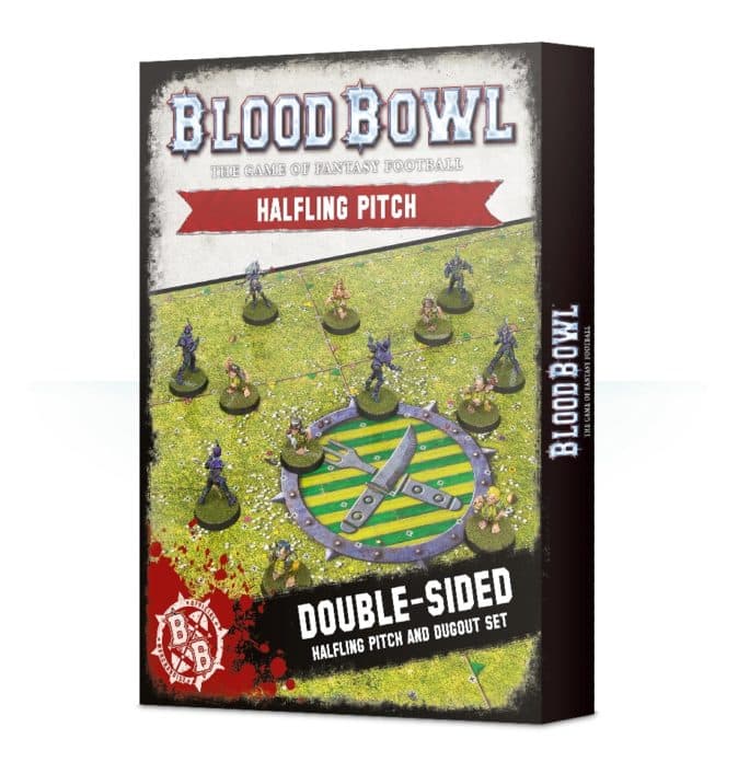 Blood Bowl Hafling Team Pitch and Dugouts
