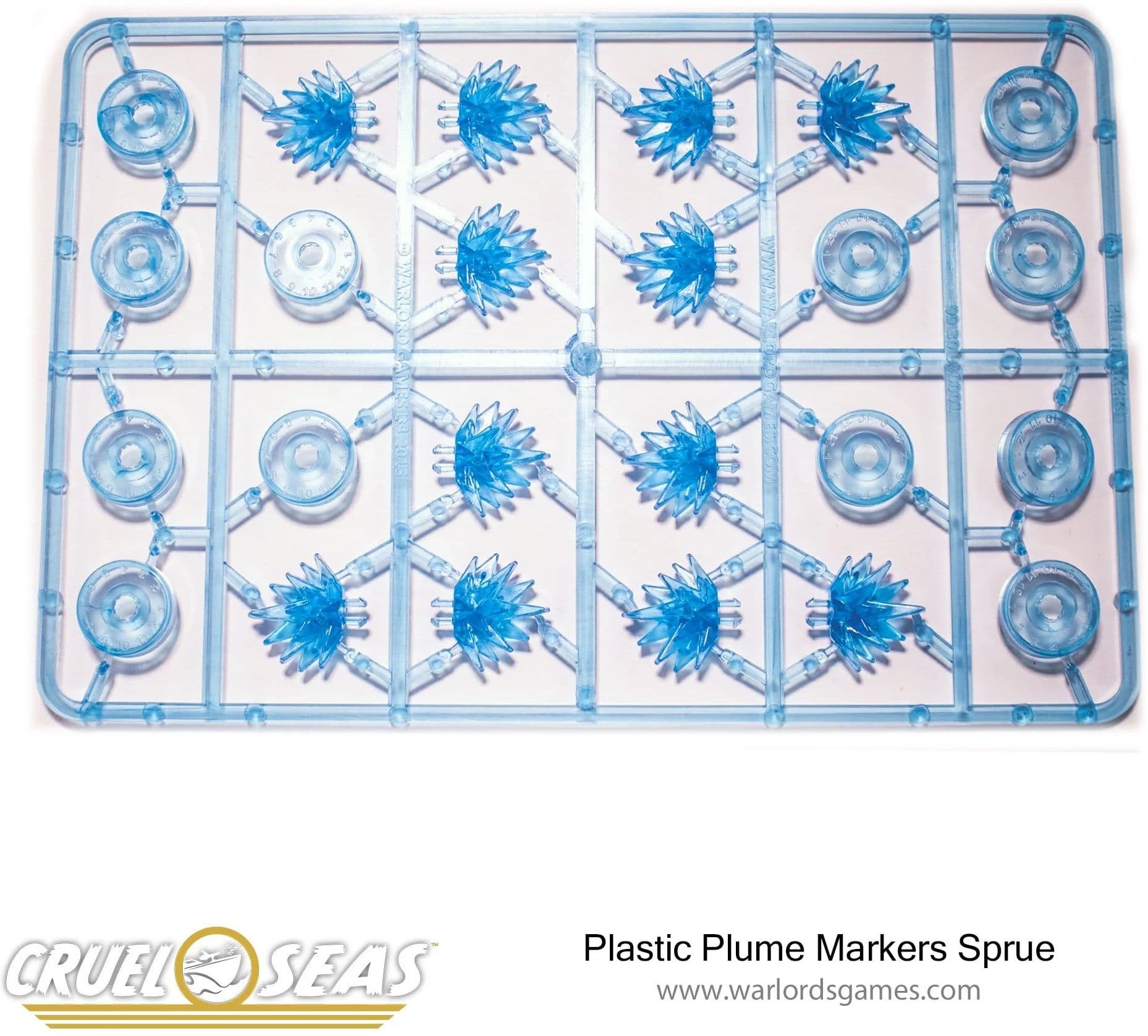Plastic Plume Markers Sprue - BLUE